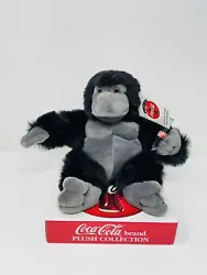 RARE 1996 Coca Cola Stuffed Plush Ape Gorilla Monkey Animal Coke Bottle w/ Tag. New old stock please See Photos