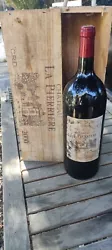 CHÂTEAU LA PERRIÈRE 2000 Magnum de Vin Rouge 150 cl + Caisse Bois.  Première ouverture de la caisse pour la mise en...