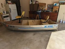 12 Ft. Jon Boat for sale. Includes 6 HP Evinrude motor and Minn Kota trolling motor.  Oars also included.  No...