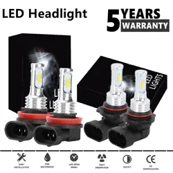 2PC 9005 LED Headlight High Beam. 2PC H11 LED Headlight Low Beam. Plug Type: High+Low Beam. Beam Angle: 360 degree....