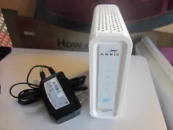 Up for sale is an used ARRIS SB6190 DOCSIS 3.0 Cable Modem.