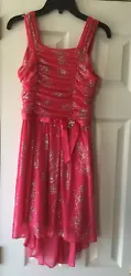 Girls Amy’s Closet Gorgeous Pink & Silver Flower Sparkles Dress Size 16. Condition is Pre-owned. Shipped with USPS...