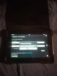 Kindle Fire. Used kindle fire by Amazon with leather carrying case. Uses a cell phone charger not included. I dont know...