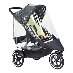 Full coverage of the buggy main seat, & double kit when needed. Waterproof cover - dont let the risk of rain stop you!