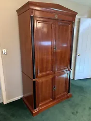 Ethan Allen Medallion Collection Media Armoire - Biedermeier Collection - used. - SOLID CHERRY WOOD- ALL SOLID HARDWOOD...