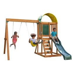 Underneath, little diggers can play to their hearts’ content in the spacious sandbox. And of course, the sturdy swing...