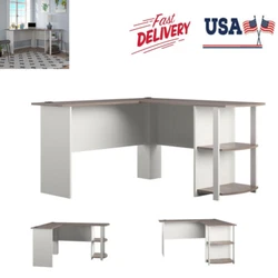 The large desk top surface provides plenty of room for your monitor or laptop, as well as papers and other essential...