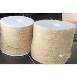 NATURAL BURLAP RIBBON: Is the perfect accessory for embellishing crafts and decor. Is the perfect accessory for...