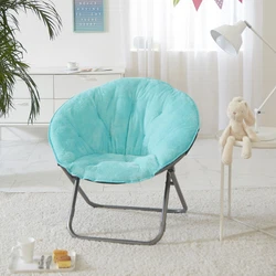 The Mainstays saucer™ chairs cushion is made from durable, plush 100 percent polyester upholstery. The faux-fur...