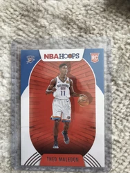 Theo Maledon 2020-21 Panini NBA Hoops Rookie RC #230 OKC Thunder. Condition is 