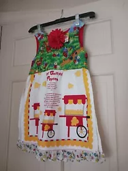 This could be worn as a casual dress, a beach coverup, or to place over as an apron if she is helping you cook! toddler...