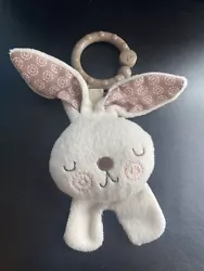 Fisher Price Snugabunny Swing Plush Bunny with attachment link clip, as shown Rattle Baby ToyIn very good pre~owned...