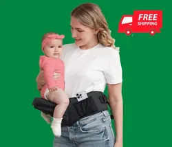 Our baby carrier with hip seat is made of High strength Fabric-100% polyester. Portability: The hip seat can be...