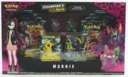 Pokemon Champions Path Premium Collection Marnie Box. Challenge Your Rival Marnie! Team Yell loves her, and her Pokemon...
