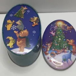 Disney Store Pooh & Friends An Enchanted Christmas 5 pin Set 1998 Edition. Q5