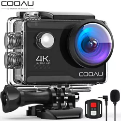 COOAU CU-SPC06 captures stunning 4K/2.7K/1080p video plus 20MP photos of all your adventures. Good enough for common...