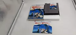 Maniac Mansion. Jeu Nintendo NES en boite etnotice.