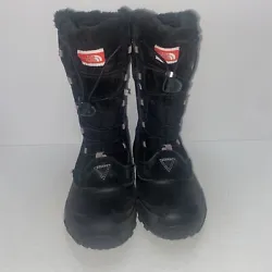 North Face Winter Boots Heat Seeker Black Suede Sz 5 Women Faux Fur Pink Stitch. Best offer excepted Free shipping...