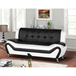 This sofa creates a sophisticated, modern and glamorous look. Stainless steel sofa legs. Assembly Required : Yes.