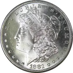 Contains 90% Silver. The reverse features an eagle clutching a branch and three arrows. Coin Type Morgan. Grade...