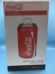 COCA COLA MINI CAN FRIDGE REFRIGERATOR THERMOELECTRIC COOLER 12VDC OR 110AC NIB !. NEW IN UNOPENED FACTORY SEALED BOX....