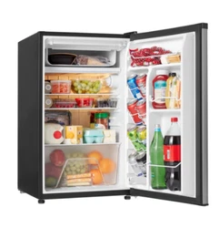 Enjoy the convenience of keeping your favorite drinks and food cold with the Galanz 4.3 cu ft Single-Door Refrigerator...