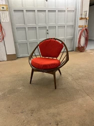 1960s lounge chair designed by Ib Kofod-Larsen. Imported by Selig, made In Denmark.