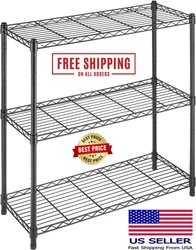 Each shelf can accommodate up to 200 lbs. when weight is evenly distributed. No-tool assembly allows you to construct...
