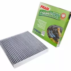 The FRAM Fresh Breeze cabin air filter is an easy to install airfilter that both filters and deodorizes the air drawn...