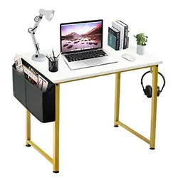 STURDY STRUCTURE: Extra fixed steel brackets and adjustable leg pads provide greater stability, ensure the desktop is...