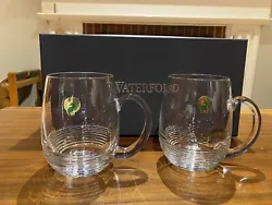 Waterford Crystal Mixology Circon Tankard Glasses (2) — Original Packaging.