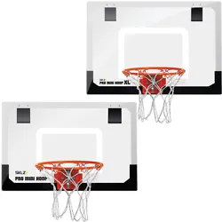 The SKLZ Pro Mini Basketball Hoop is an indoor basketball hoop with the look, function and durability of a pro-grade...