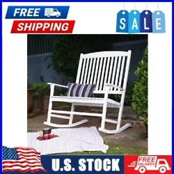 The Mainstays Outdoor Double Rocking Chair gives you a comfortable place to relax on your porch or patio and enjoy the...
