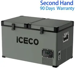 ICECO portable refrigerator can keep running in slopes under 40 degrees. Second-hand machine, can be used normally. Key...