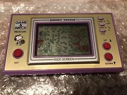 🔥SUPER CLEAN Working Snoopy Nintendo Game and Watch Tennis 1982 Model SP-30🔥Two brand new batteries included....