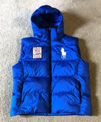 Ralph Lauren PRL67 Downhill Alpine Ski mens big pony puffer vest in very nice -pre-owned condition - no stains or rips....