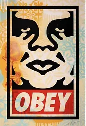 This is a limited edition Obey Icon HPM print created by renowned artist Shepard Fairey, with only 100 copies...