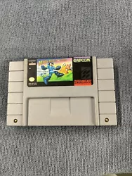 Mega Man Soccer (Super Nintendo, SNES, 1994) Authentic - Tested, Works. Tested and working