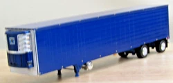 DCP blue Utility spread axle reefer trailer new no box 1/64