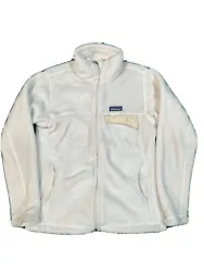 Patagonia Womens Size Small Quarter Zip Fleece Cream White Jacket Soft Fur. Cozy women’s fur zip up Small mark...