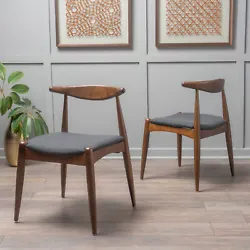 Includes: Two (2) Dining Chairs. With its clean lines and understated look, this chair set uses new materials to...