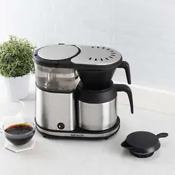 Double walled stainless steel thermal carafe. Carafe lid, filter basket, and showerhead are dishwasher safe and all...