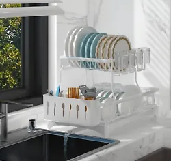 The Dish Drying Rack with Drainboard is a versatile and functional kitchen accessory that will help you keep your...