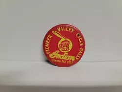 Indian Motorcycle Pioneer Valley Cycle Rally Pin Button 2007 Chester, MA. Fast Shipping, Thanks for Looking & Be Safe...