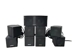 BOSE JEWEL Double Cube Speakers Lifestyle Acoustimass CUBES 5 Speakers CenterThe speakers have brackets for wall...