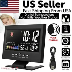 With alarm, snooze, weather comfort level, and temperature trend indication functions, really practical. ⏰[LARGE LED]...