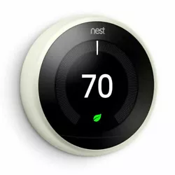 Nest Google T3017US 3rd Gen Programmable Thermostat - WHITENO ORIGINAL BOX! NEVER USE. Redesigned with a sleeker,...