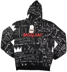 Reason Brand X Jean Michel Basquiat Sweatshirt Black Hoodie Men’s Sz L Large NWT. Condition is new with tagsShipped...