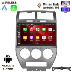 Carplay: wireless. For Jeep Compass 1 MK Patriot 2006 2007 2008 2009 2010. ●FM Radio: Online music you can transfer...