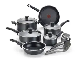 Titanium Nonstick Cookware Interior: Long lasting performance. Thermo-Spot Technology: Unique heat indicator that turns...